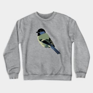 Fun little chickadee bird with 4 stylized options Crewneck Sweatshirt